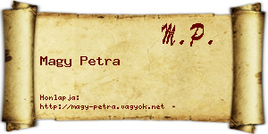 Magy Petra névjegykártya